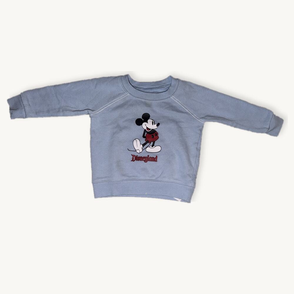 Disney Baby Mickey Mouse Disneyland Blue Crewneck Sweatshirt 9–12 Months